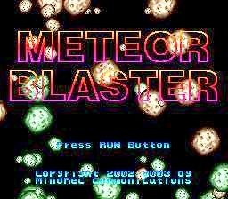 METEOR BLASTER INTRO